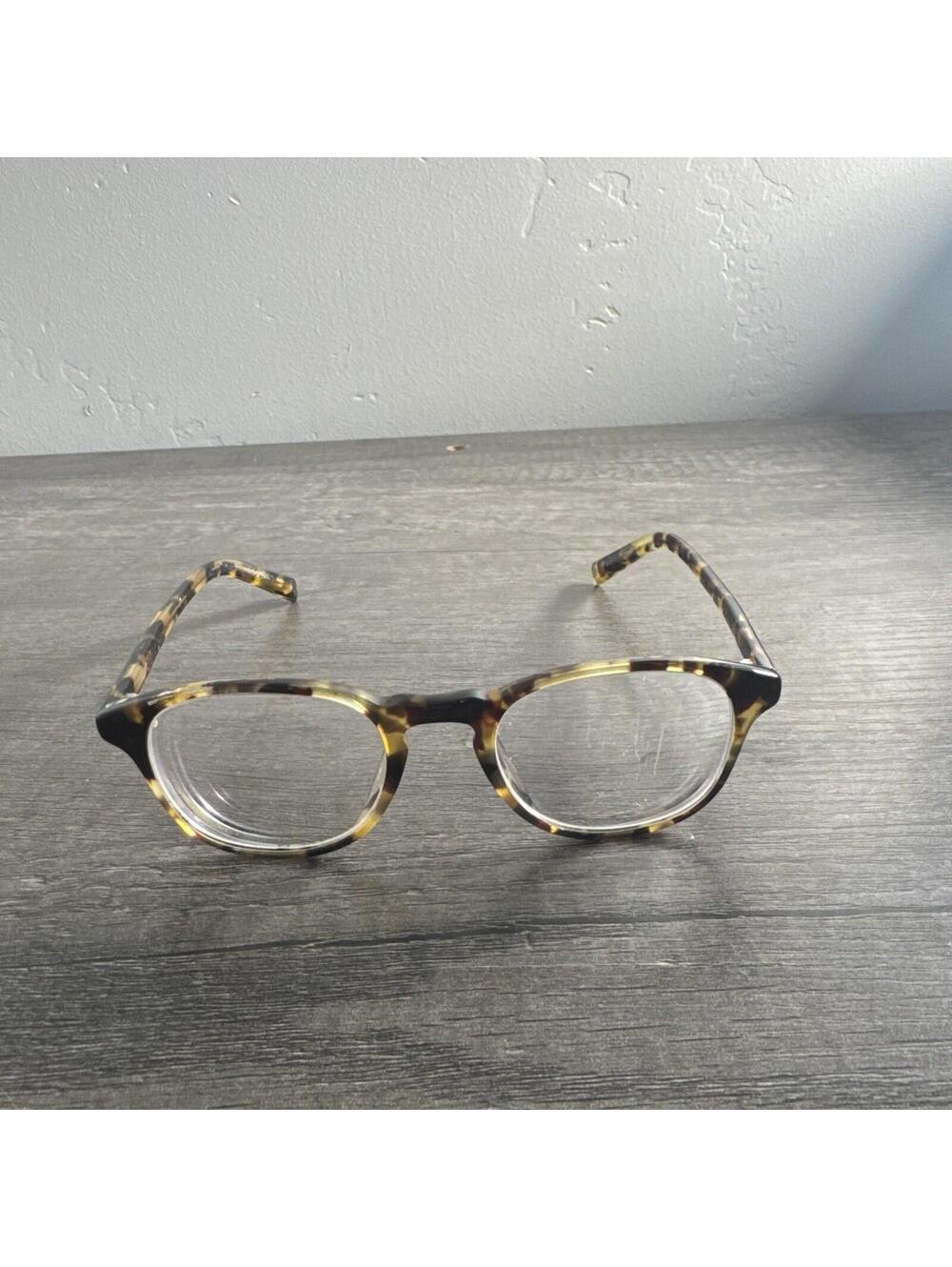WARBY PARKER Eyeglasses DOWNING  242 ROUND CIRCLE TORTOISE 48-21-140 FRAMES ONLY